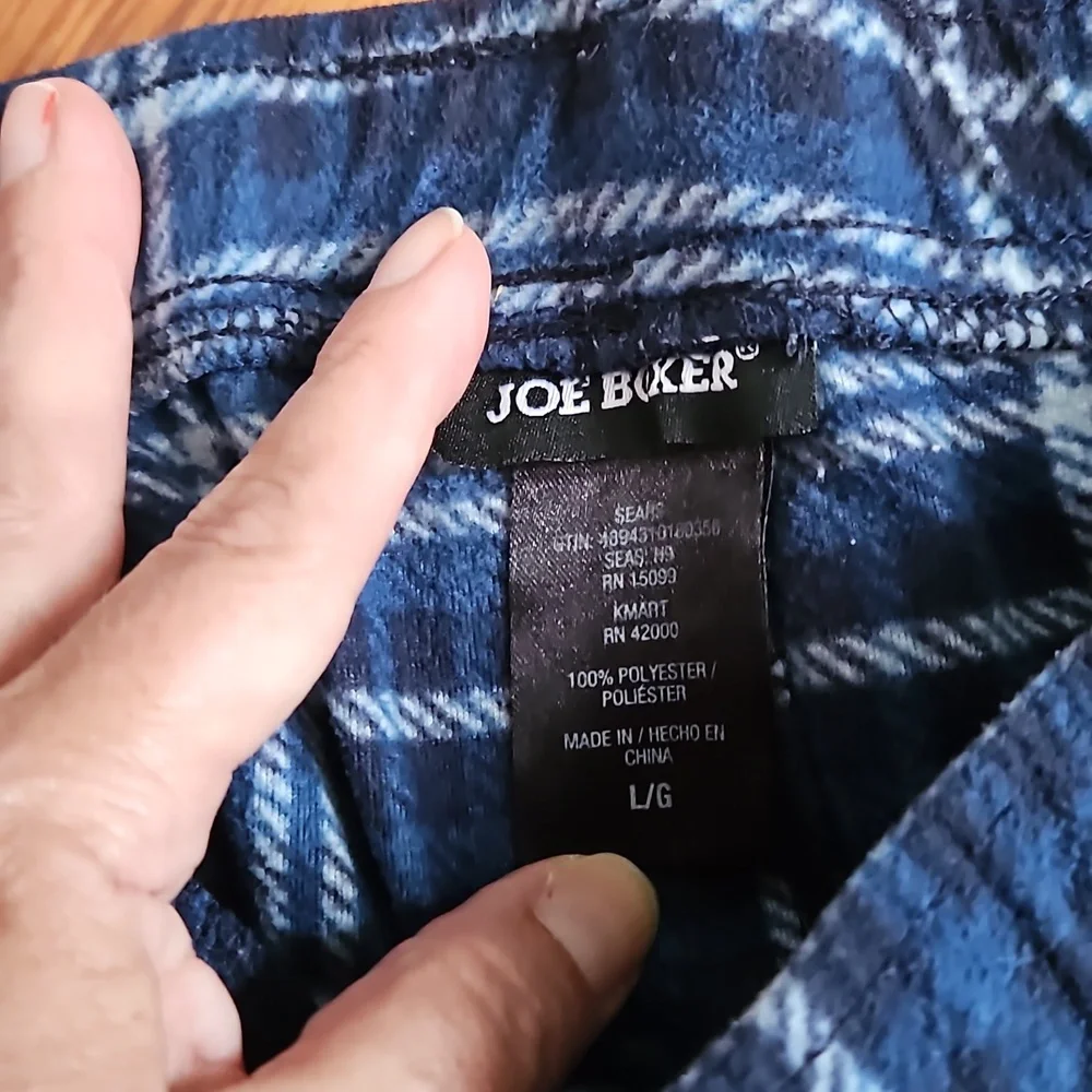 Men's flannel pants w/ pockets- L